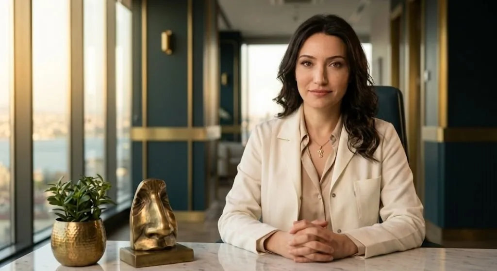 Dr. Havva Duru Ipek at her consulting room in Sisli, Istanbul
